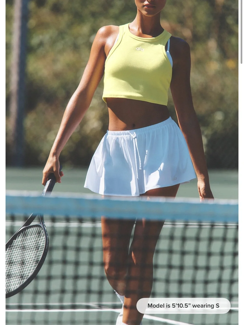 Alo white skirt